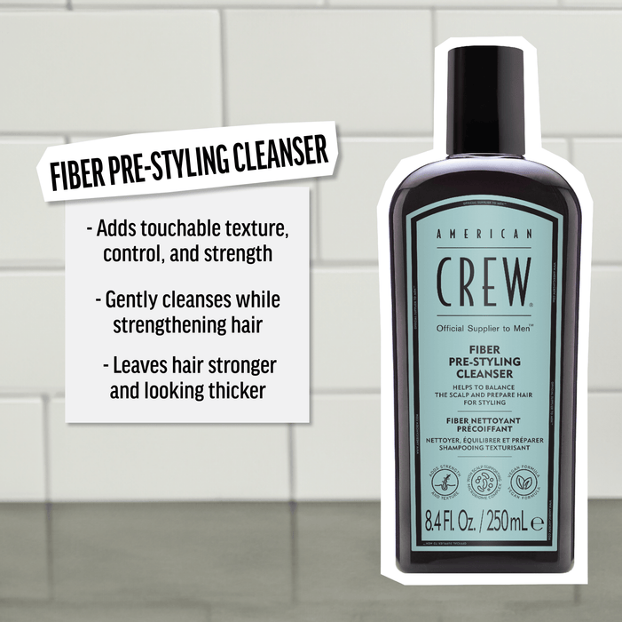 American Crew Fiber Pre - Styling Cleanser Shampoo 250ml - Cancam
