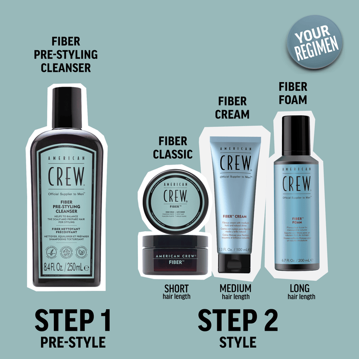 American Crew Fiber Pre - Styling Cleanser Shampoo 250ml - Cancam