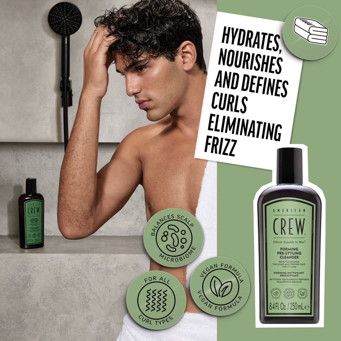 American Crew Forming Pre - Styling Cleanser Shampoo 250ml - Cancam