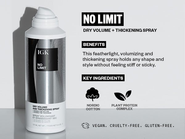 IGK No Limit Dry Volume & Thickening Finishing Spray 177 ml - Cancam