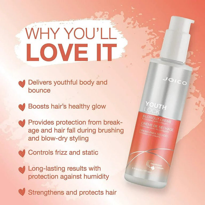 Joico YouthLock Blowout Creme 177 ml - Cancam