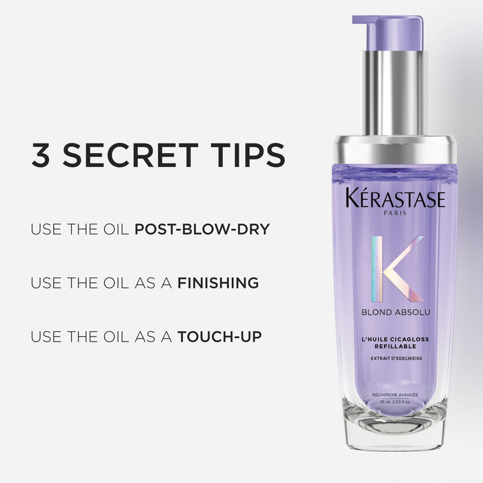 Kerastase Blond Absolu L´Huile Cicagloss Hair Oil Refill 75ml - Cancam