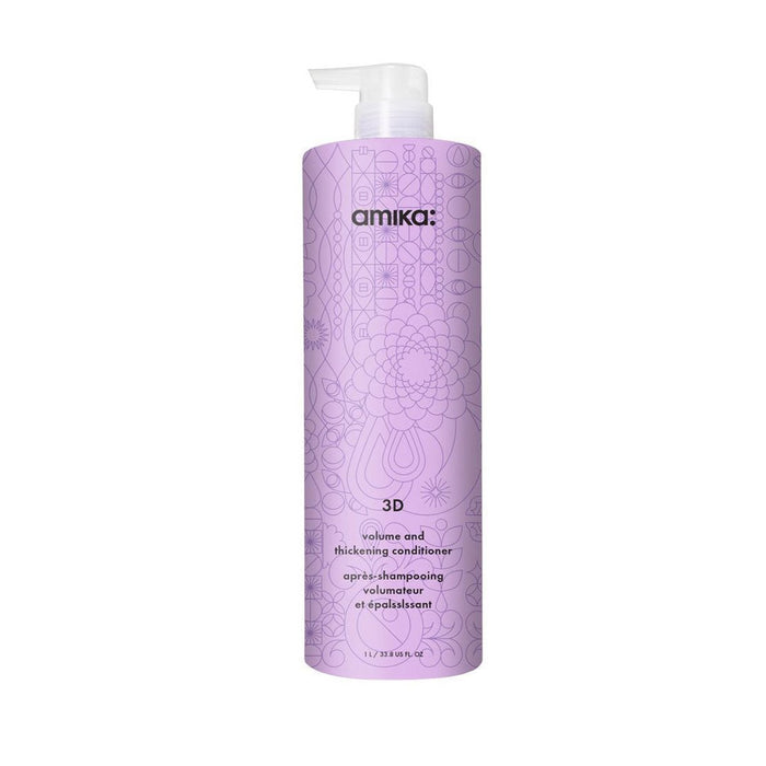 Amika 3D Volumizing and Thickening Conditioner 1000 ml uten pumpe - Cancam