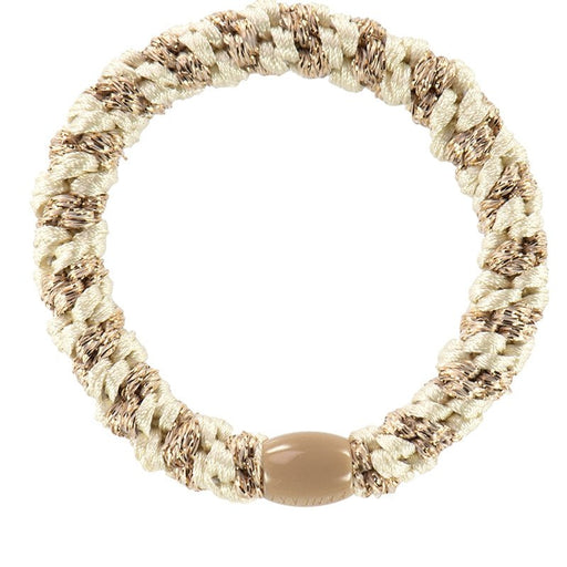 Kknekki hair ties Ivory-Beige Glitter Stripe 2 stk - Cancam