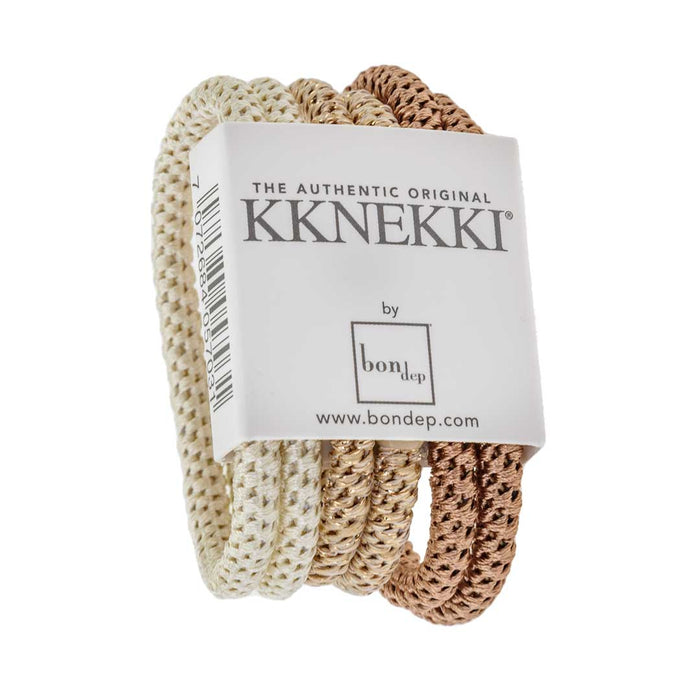 Kknekki hair ties Slim Bundel Ivory Beige 6 stk - Cancam