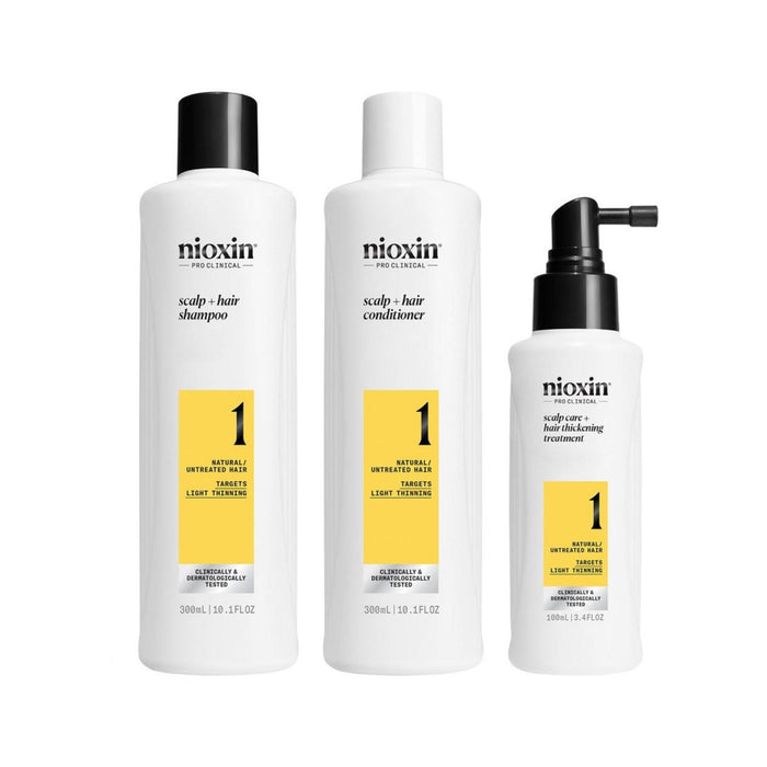 Nioxin System 1 Loyalty Kit for Thinning Hair 300+300+100 ml - Cancam