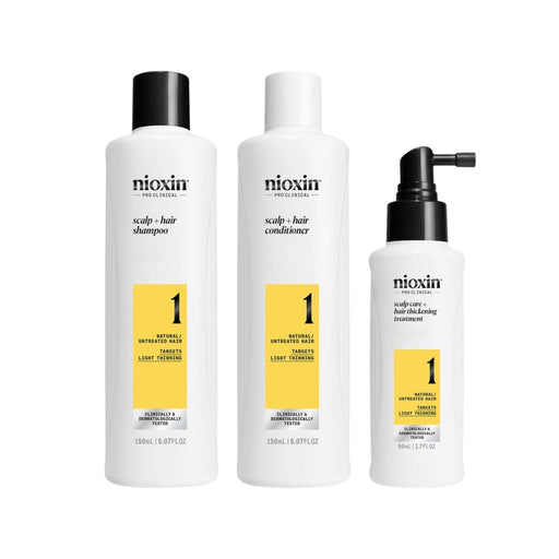 Nioxin System 1 Trial Kit for Thinning Hair 150+150+50 ml - Cancam