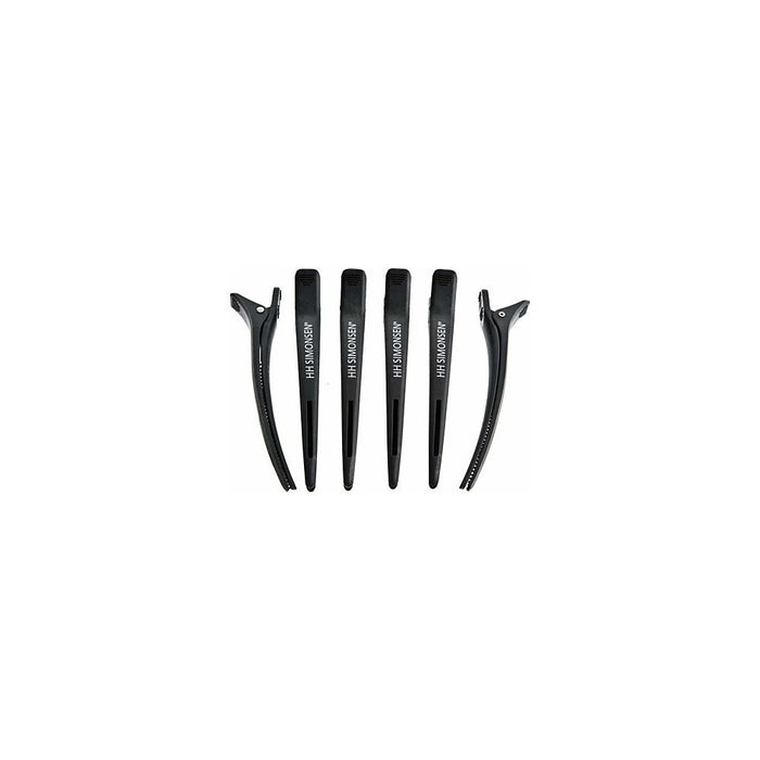 HH Simonsen Carbon Clips, Sort 6 stk - Cancam
