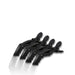 HH Simonsen Crocodile Clips, Sort 4 stk - Cancam